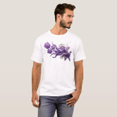 Fette ABSTRACTE BLUMEN Stil-Aussage T-Shirt (Vorne ganz)