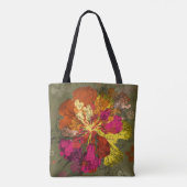 Fette Abstrakte Blüte Tasche (Rückseite)