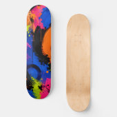 Fette abstrakte Farbspritzer-Skateboard-Platine Skateboard (Vorderseite)