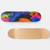 Fette abstrakte Farbspritzer-Skateboard-Platine Skateboard (Horizontal)