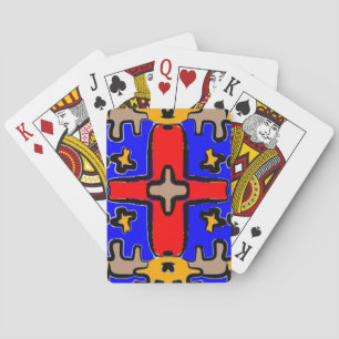 Fette abstrakte Kunst" Spielkarten