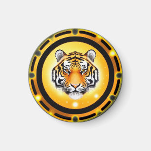 Fette abstrakte Tiger-Illustration Magnet