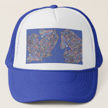 Fette Abstraktions-Schaumstoff-Trucker-Mütze
