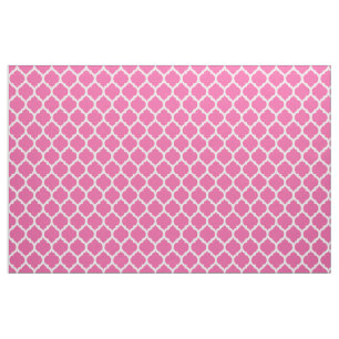 Fette Ausdrücke Pink Marokkanisches Vierblatt-Must Stoff