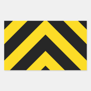 Fette Autobahnverkehrs-Hummel-Chevrons Rechteckiger Aufkleber