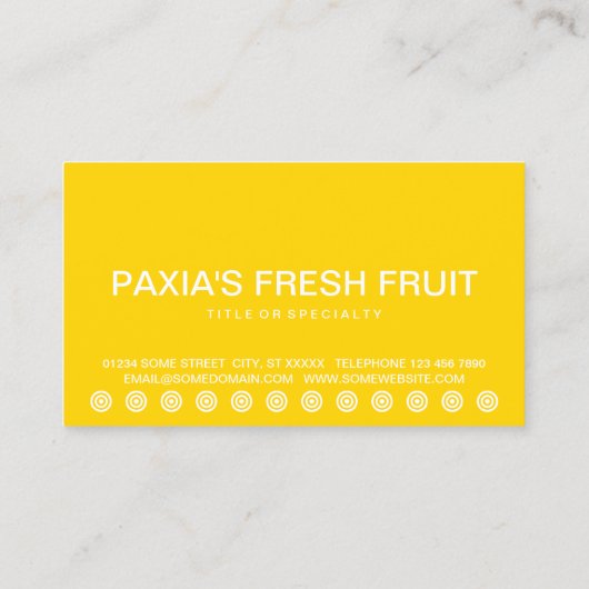 fette BANANAS-Kundenkarte Treuekarte (Rückseite)