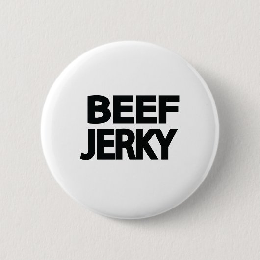 Fette Beef Jerky-Typografie Button (Vorderseite)