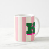 Fette benutzerdefinierte Initiale, personalisierte Kaffeetasse (VorderseiteRechts)