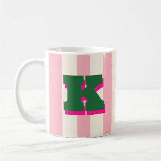Fette benutzerdefinierte Initiale, personalisierte Kaffeetasse