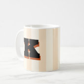 Fette benutzerdefinierte Initiale, personalisierte Kaffeetasse (Vorderseite Links)