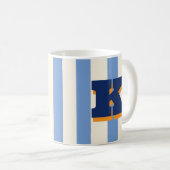 Fette benutzerdefinierte Initiale, personalisierte Kaffeetasse (VorderseiteRechts)