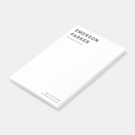 Fette Bezeichnung und Textgeschäft Post-it Klebezettel (angewinkelt)