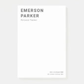 Fette Bezeichnung und Textgeschäft Post-it Klebezettel (Vorderseite)