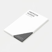 Fette Bezeichnung und Textgeschäft Post-it Klebezettel (angewinkelt)