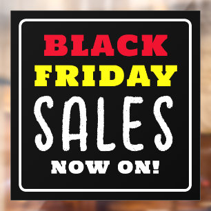 Fette Black Friday Angebote Fensteraufkleber