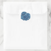 Fette Blaue Blaue Rosen Sticker Druck (Tasche)