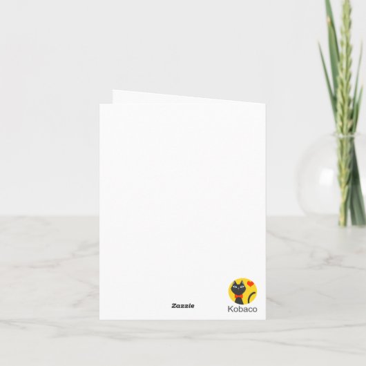 Fette Blume Karte (Rückseite)