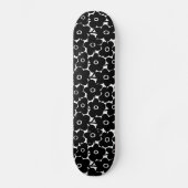 Fette Blume - Schwarz Skateboard (Vorderseite)