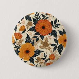 Fette Blumengeometrie-Tasten Button