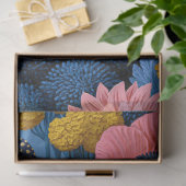 Fette Blumenpilz-Gartendekupage Seidenpapier (Geschenk)