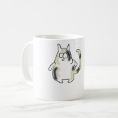 Fette Bowlegged Katze Kaffeetasse (Vorderseite Links)