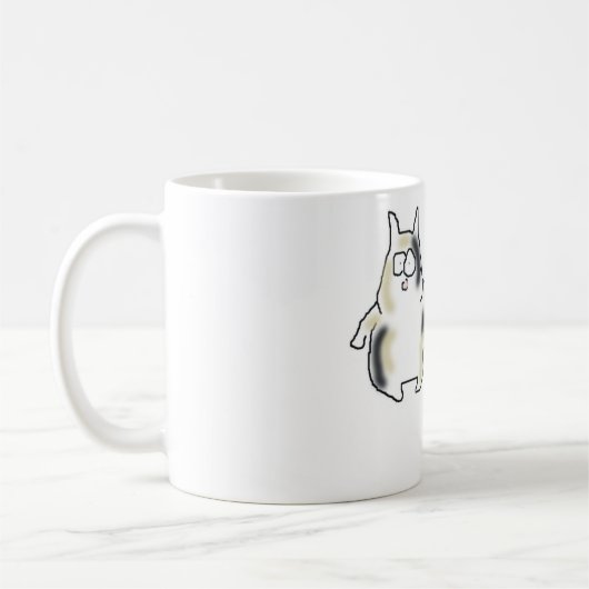 Fette Bowlegged Katze Kaffeetasse (Links)