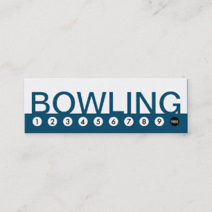 fette BOWLING-Kundenbindung Treuekarte