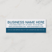 fette BOWLING-Kundenbindung Treuekarte (Rückseite)