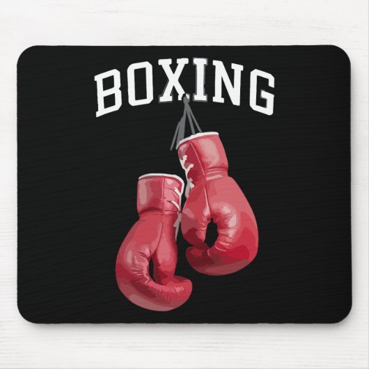 Fette Boxhandschuhe Boxen Kickboxen Boxfan Mousepad (Vorne)