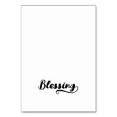 Fette Brush Script G Swash Namensplatzkarten Tischnummer (Vorderseite)