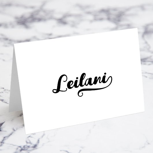Fette Brush Script I Swash Namensplatzkarten Tischnummer