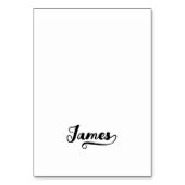Fette Brush Script S Swash Namens Karten (Vorderseite)