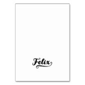 Fette Brush Script X Swash Namens Karten (Vorderseite)
