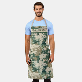 Fette Camouflage-Druck-Küchen- und Grill-Ausrüstun Schürze