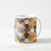 Fette Cartoon Fett Katzen Blick Kaffeetasse (VorderseiteRechts)
