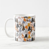 Fette Cartoon Fett Katzen Blick Kaffeetasse (Links)