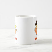 Fette Cartoon-Huhn-Tasse der Huhn-Tassen-| gelbe Kaffeetasse (Mittel)