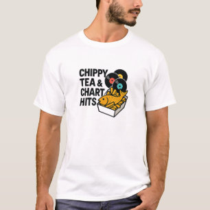 Fette Chippy-Vinyl-Popkultur-Zitate T-Shirt
