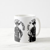 Fette Cowboy-Liebeserklärung Kaffeetasse (VorderseiteRechts)