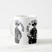 Fette Cowboy-Liebeserklärung Kaffeetasse (Vorderseite Links)