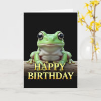 FETTE DISTINCTIVE NAHAUFNAHME FROSCH GEBURTSTAGSKA