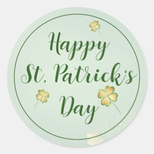 Fette Einladung zum St. Patrick's Day Runder Aufkleber