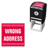 Fette "FALSCHE ADRESSE" Selbstfarbige Briefmarke a Permastempel (Beispiel)