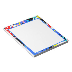 Fette Farbabstraktion  Notizblock