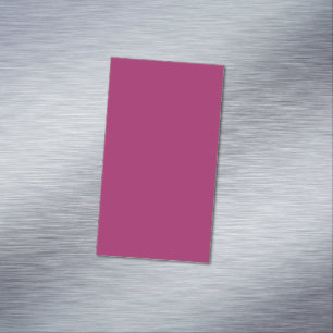 Fette Farbblock-Hochzeits-Einladung – Magenta Magnetische Visitenkarte