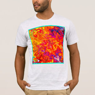 Fette Farben abstraktes Design T-Shirt