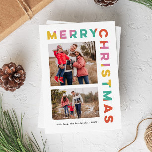 Fette farbenfrohe Frohe Weihnachten 2-Foto