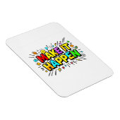 Fette farbenfrohe Motivationszitat Magnet (Rechte Seite)
