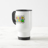 Fette farbenfrohe Motivationszitat Reisebecher (Vorderseite Links)
