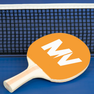 Fette Farbige Orange Grüne Sommer Familien Namen A Tischtennis Schläger